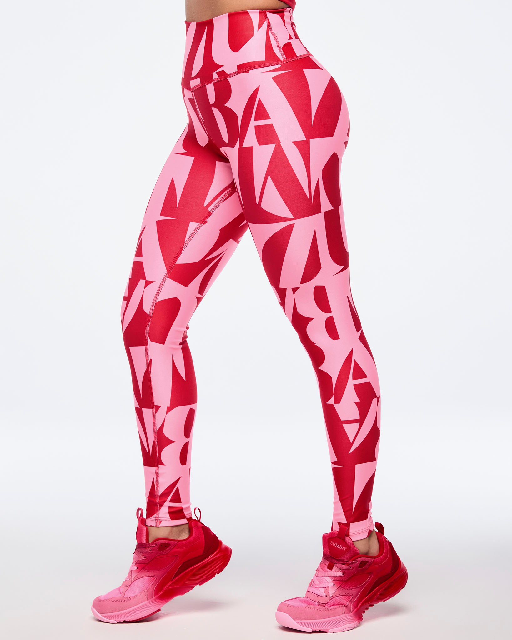 Zumba Haus High Waisted Ankle Leggings - Red/Pink – Zumba Wear | STRONG iD