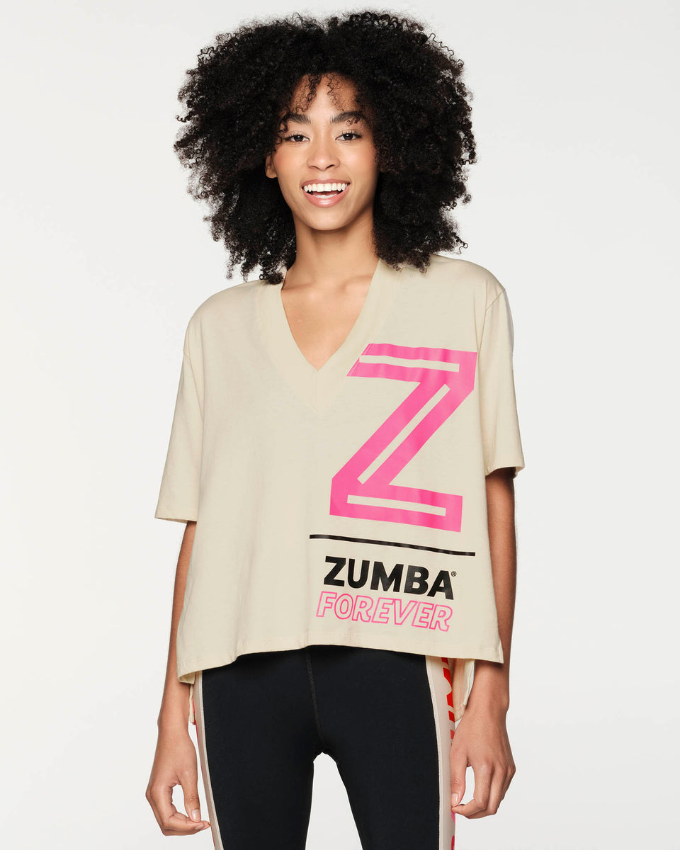 Zumba Forever Oversized V-Neck Top