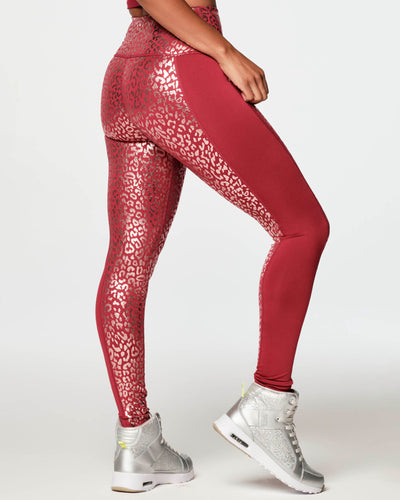 Glow With The Flow High Waisted Foil Leggings