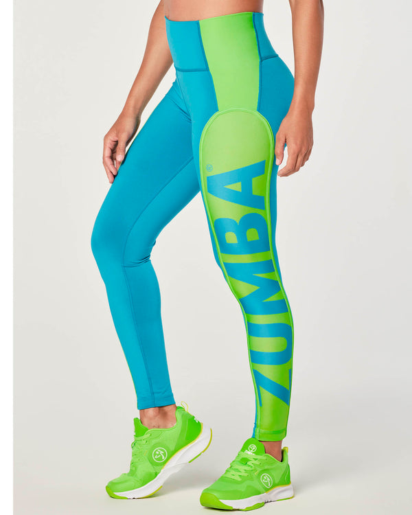 Zumba Creatives Unite High Waisted Ankle Leggings