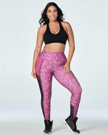 Zumba Butterfly High Waisted Ankle Leggings