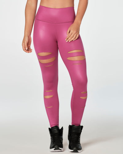 Zumba Transform High Waisted Slashed Ankle Leggings