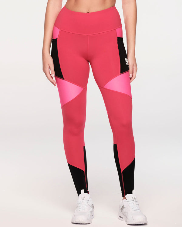 ZW Society High Waisted Panel Ankle Leggings