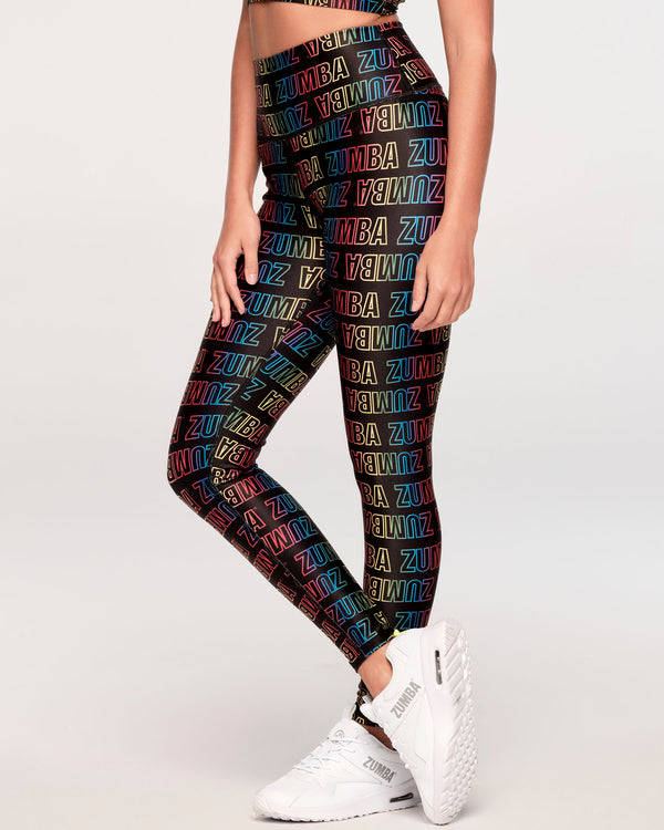 Bright And Bold High Waisted Ankle Leggings