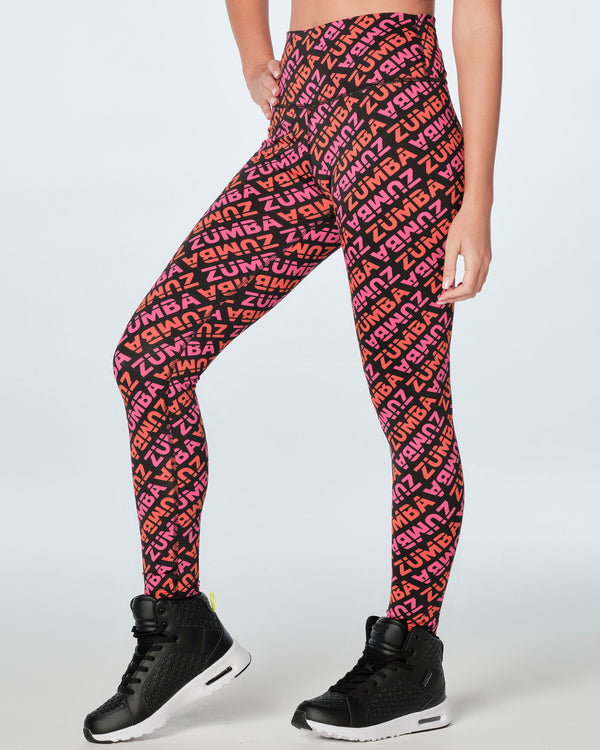 Zumba Infinity High Waisted Ankle Leggings