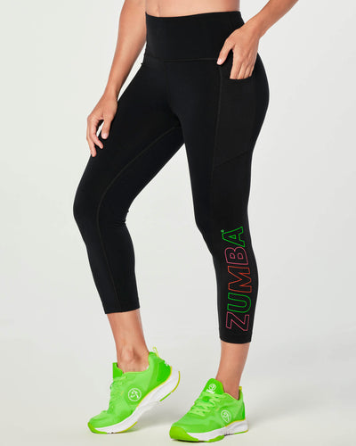 Put The Art In Heart High Waisted Crop Leggings