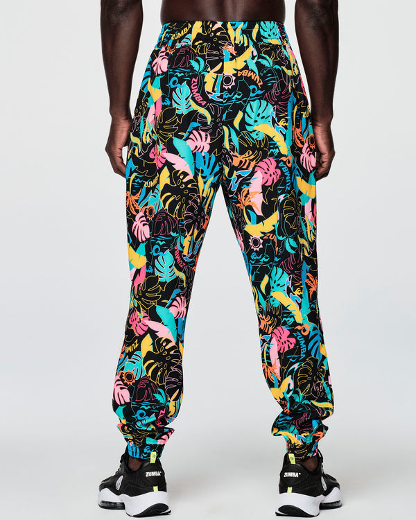 Zumba Palm Party High Waisted Track Pants