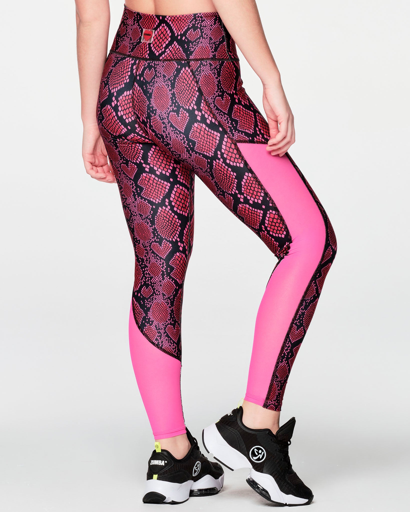 Zumba Love High Waisted Ankle Leggings - Cherry Red ~ L XL ~Free