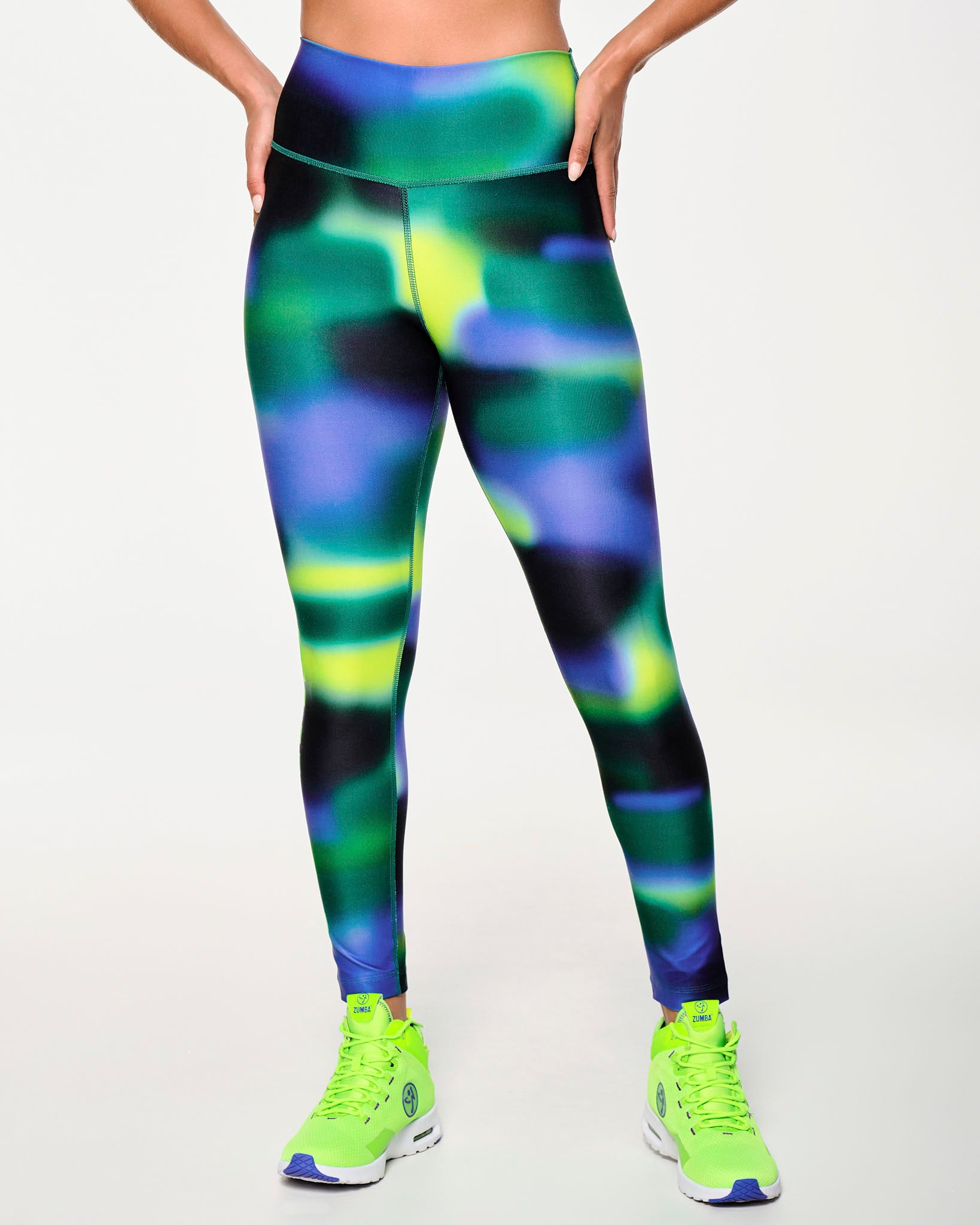 Zumba Multi-color Leggings size good Small