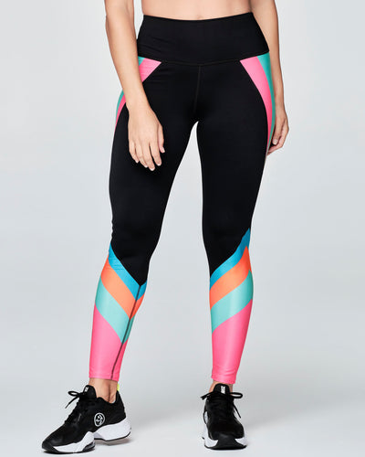 Zumba Beach Party High Waisted Ankle Leggings