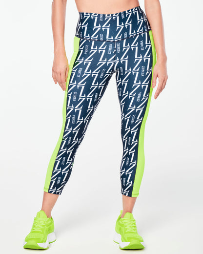 Zumba Prep High Waisted Crop Leggings - Let's Go Indigo