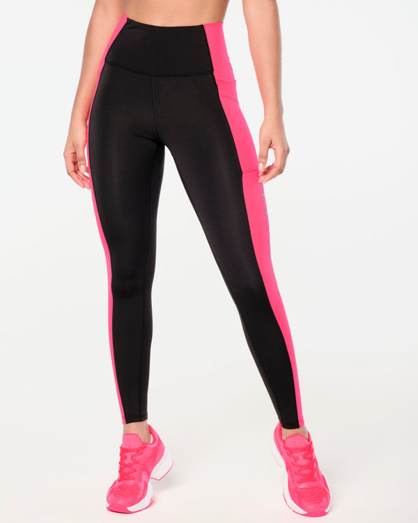 Zumba Prep High Waisted Ankle Leggings - Bold Black