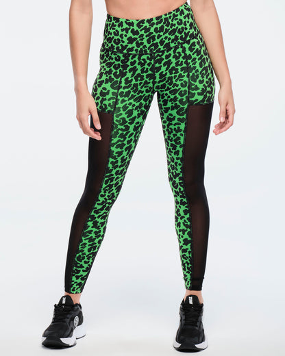 Funscape High Waisted Mesh Ankle Leggings