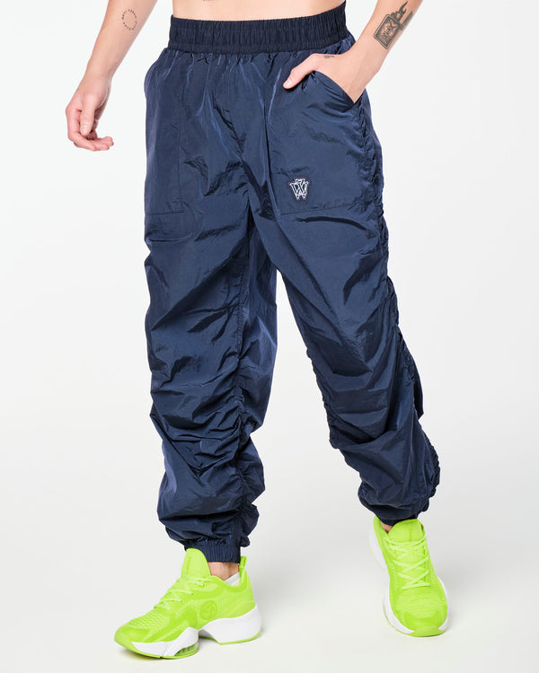 Zumba Prep Woven Track Pants - Let's Go Indigo