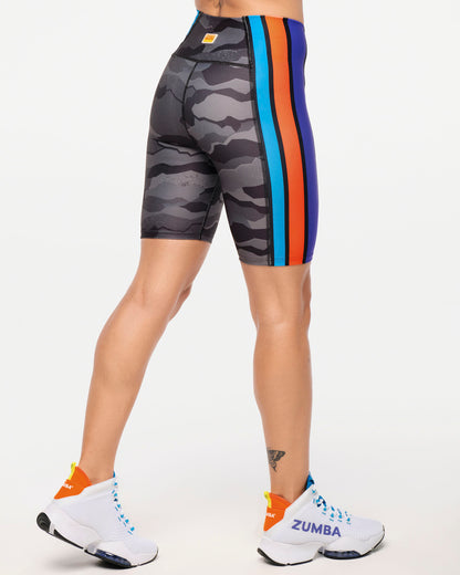 Zumba Explore High Waisted Biker Shorts