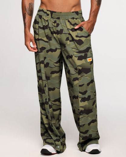 Zumba Explore Wide Leg Woven Pants - Olive Expedition