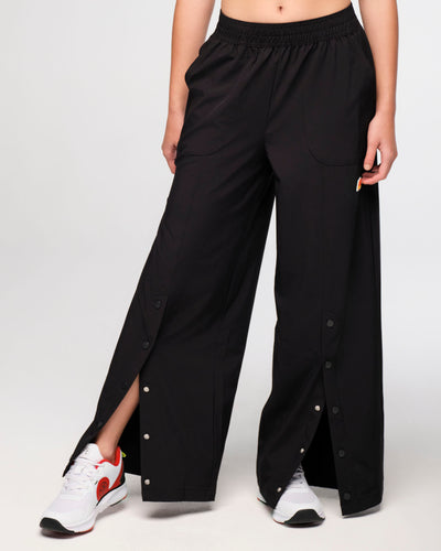 Zumba Explore Wide Leg Woven Pants - Bold Black