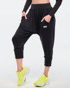 Funscape Harem Crop Pants - Bold Black