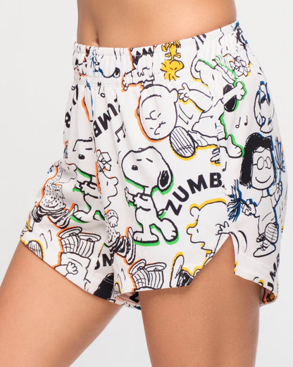 Zumba X Peanuts High Low Mesh Shorts