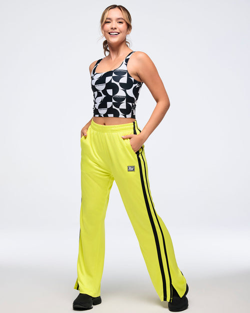 Zumba Haus Square Neck Crop Tank With Shelf Bra