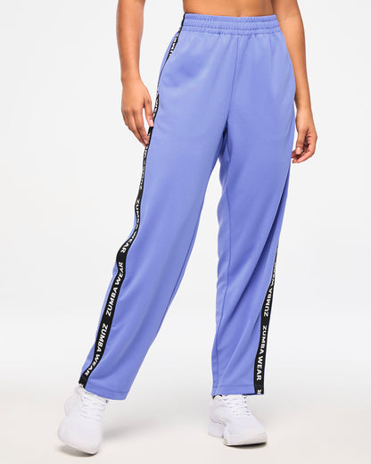 Zumba Haus Straight Leg Track Pants - Purple