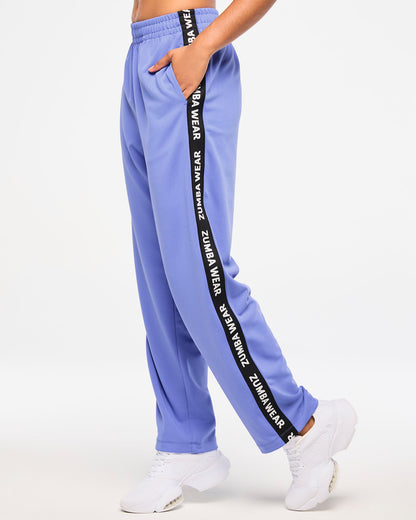 Zumba Haus Straight Leg Track Pants - Purple