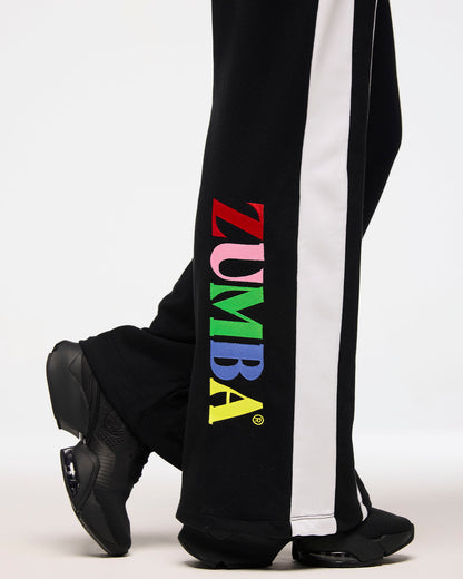 Zumba Haus Knit Flared Leg Sweatpants