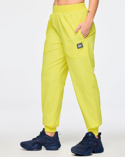 Zumba Out Loud Stretch Woven Slim Ankle Joggers