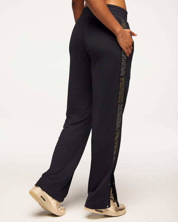 Zumba Runway Track Pants With Side Snaps