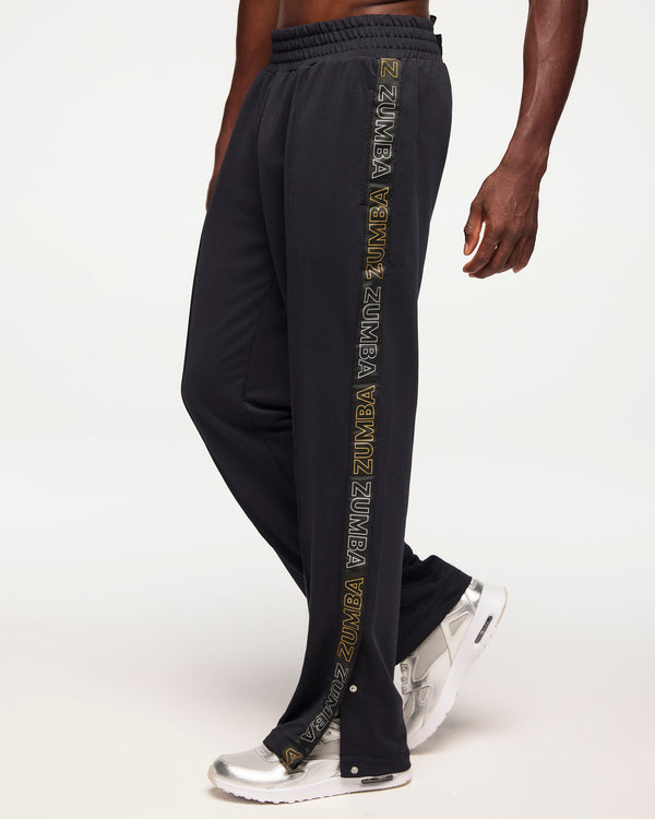 Zumba Runway Track Pants With Side Snaps