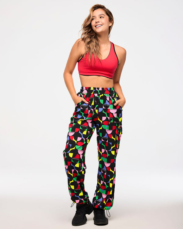 Zumba Haus Cargo Pants With Bungee Details