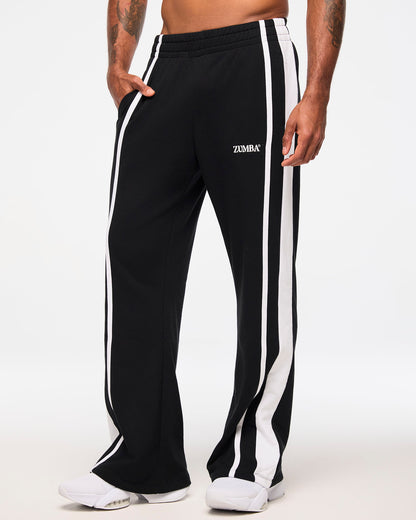 Zumba Haus Wide Leg Sweatpants With Side Panel