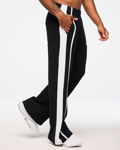 Zumba Haus Wide Leg Sweatpants With Side Panel