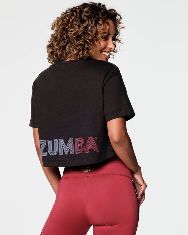 Zumba Roller Derby Team Crop Tee