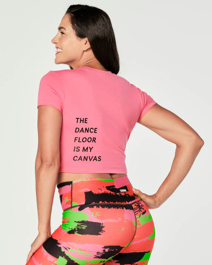 Dance Floor Is my Canvas Crop Top