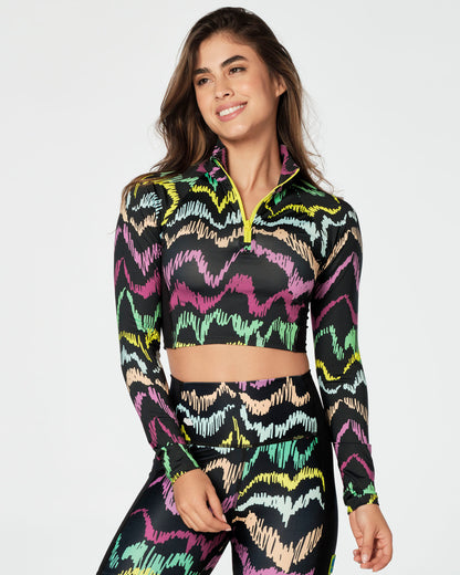 Zumba Transform Long Sleeve Crop Top