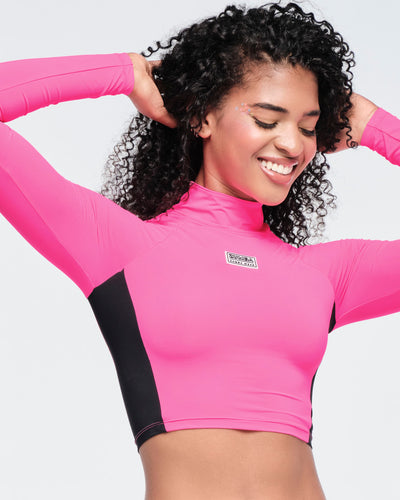 Funscape Long Sleeve Crop Top