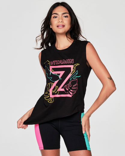 Zumba Coastal Club Asymmetrical Tank