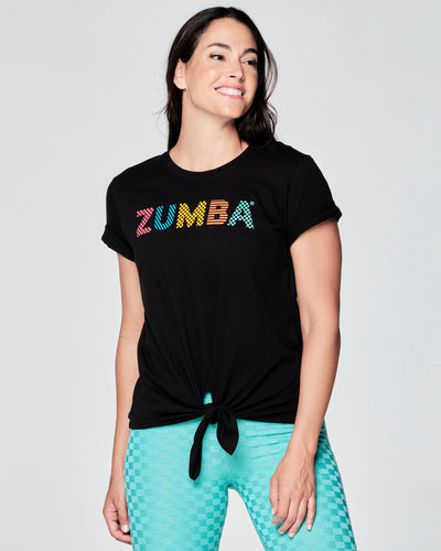 Zumba Beach Bash Front Tie Tee