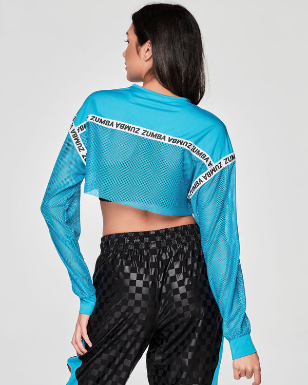 Zumba Paradise Long Sleeve Crop Top