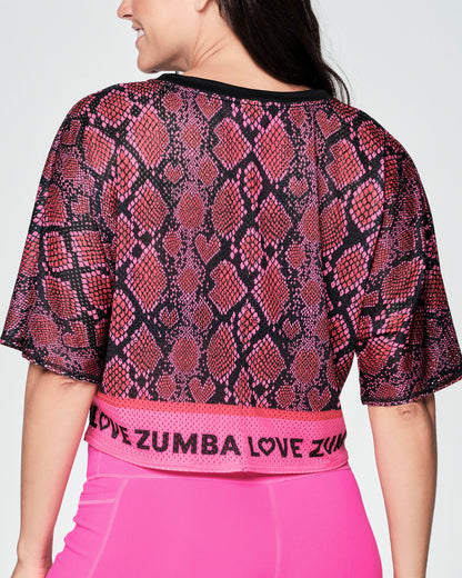 Zumba Love Snakeskin Top