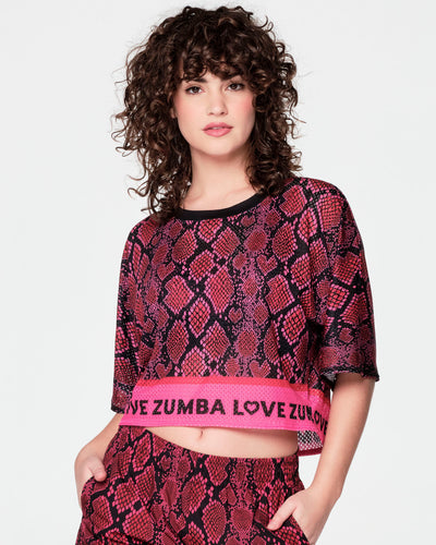 Zumba Love Snakeskin Top