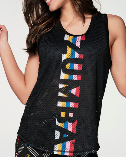 Retro Zumba Mesh Tank