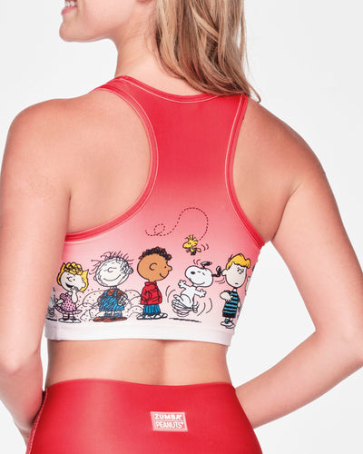 Zumba X Peanuts High Neck Crop Tank