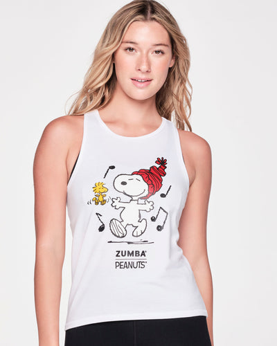 Zumba X Peanuts Fitted High Neck Tank