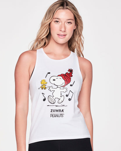 Zumba X Peanuts Fitted High Neck Tank