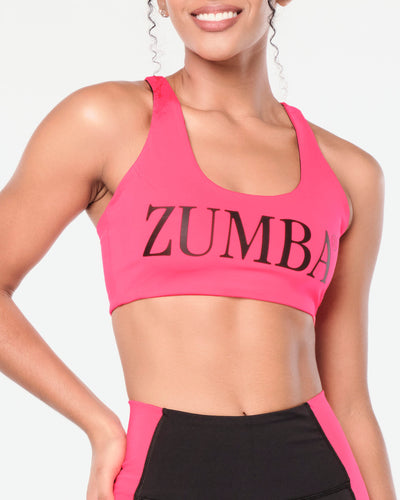 Zumba Prep Reversible Scoop Bra - Periwinkle