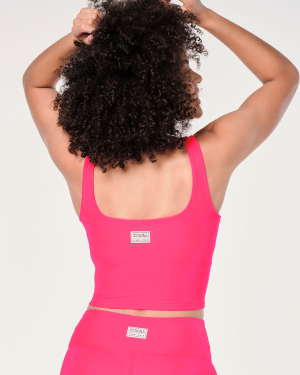 Zumba Prep Crop Tank With Shelf Bra