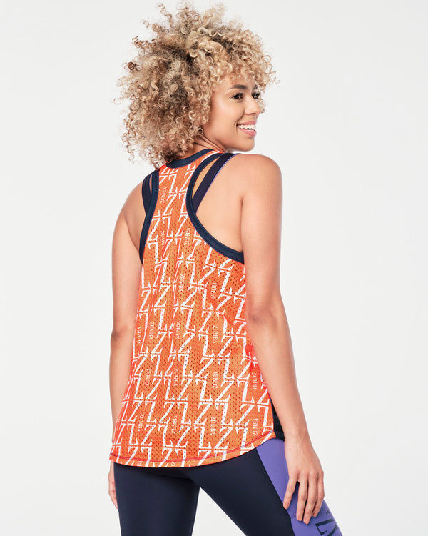 Zumba Prep Basketball Tank - Let's Go Indigo