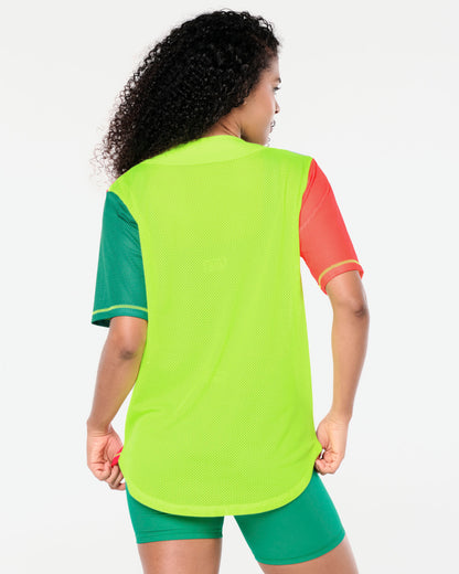 Zumba Prep Unisex Baseball Button Up Jersey